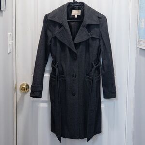 Banana Republic Charcoal Trench Coat